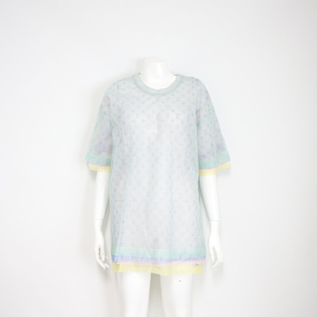 Louis Vuitton(루이비통) 1A7QKM Multicolor Tulle Denim 모노그램 멀티컬러 트윌 남여공용 티셔츠aa16050