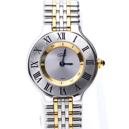 Cartier(까르띠에) W10074F4 머스트 드 까르띠에 21c(21세기) 31mm 쿼츠 여성 시계aa19982