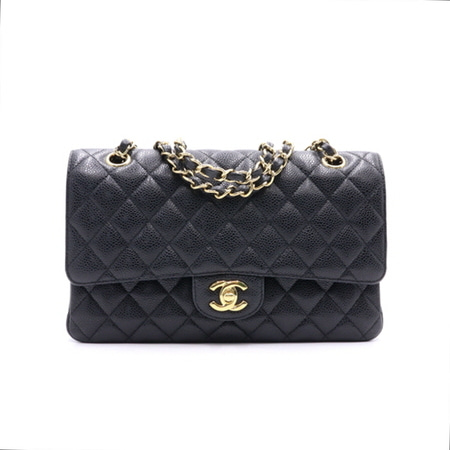 Chanel(샤넬) A01112 캐비어 클래식 미듐 금장체인 숄더백aa25229