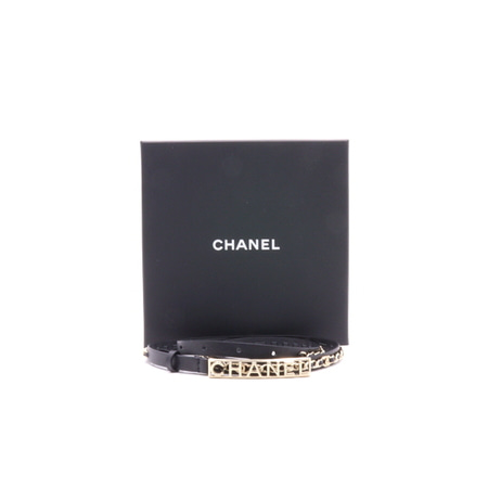 Chanel(샤넬) AA8567 22시즌 블랙 금장 체인 이니셜 여성 벨트aa28054