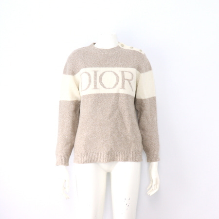 Dior(디올) 2SBM24PULC 키즈 여성 캐시미어 혼방 숄더 버튼 니트 스웨터aa27202