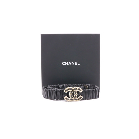 [새상품]Chanel(샤넬) AA7417 23시즌 19 크리스탈 CC로고 레더 여성 벨트aa27510