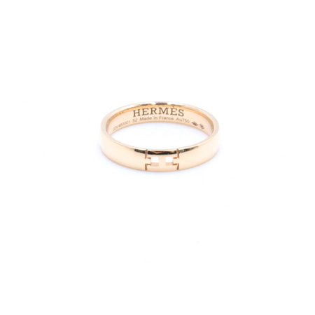 [24년국내]Hermes(에르메스) H119851B 18K로즈골드(핑크골드) 에버 헤라클래스 웨딩 밴드 반지-12호aa35606
