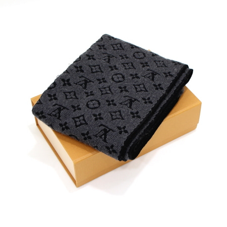 Louis Vuitton(루이비통) M78526 모노그램 클래식 차콜 그레이 남성 머플러 스카프aa34505