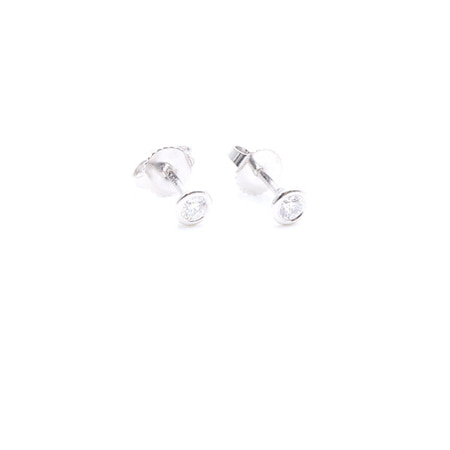 Tiffany(티파니) PT950 플래티늄 0.16캐럿 다이아 엘사 퍼레티 여성 이어링(귀걸이)aa34604